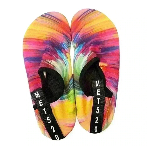 NEW Water Shoes Unisex Women's Size 7.5-8.5 Men's Size 6.5-7.5 Rainbow Print - Picture 1 of 8